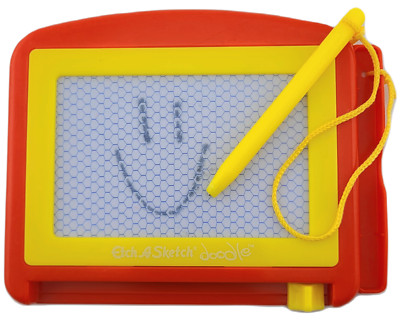 NEW! Etch A Sketch - Doodle - Classic Red - Kids Draw & Slide to Erase - 5'' x 4''