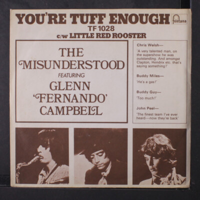 Misunderstood: You'Re Tuff Enough / Little Red Rooster Fontana 7 '' Einzel 45 RPM
