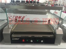 1PCS 1.4KW Commercial 7 Roller Hot Dog Grill Cooker Machine 220V Brand new