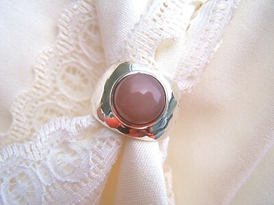 Dominique Dinouart  DDD Gorgeous Mauve  Cabochon  SS 925  Size 6  Gorgeous & New