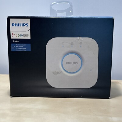 Philips Hue Bridge Lighting Controller Hub White SEALED Works W/Alexa Nest App