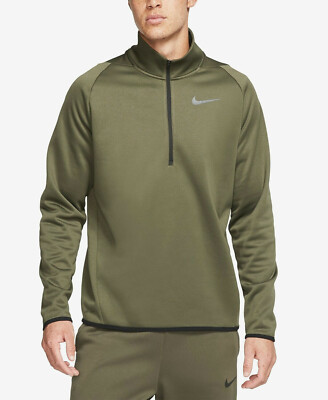 NEW Nike Men's Sportswear Therma Pull Over Quarter-Zip Workout Top Size S M 