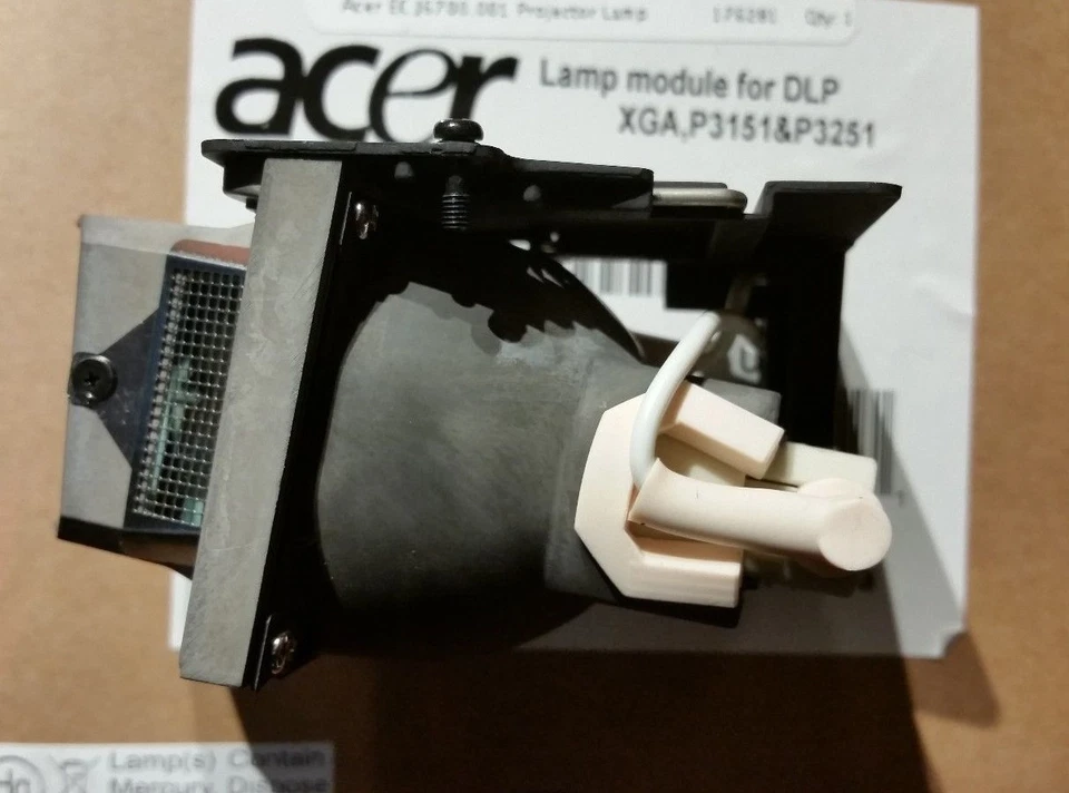 LÁMPARA PROYECTOR ACER ORIGINAL DLP XGA, P3150, P3250 EC.J6700.001 LÁMPARA + carcasa OEM Foto 2 de 4