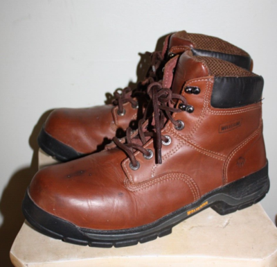 Wolverine Harrison W04904 Steel Toe EH Mens Brown Leather 