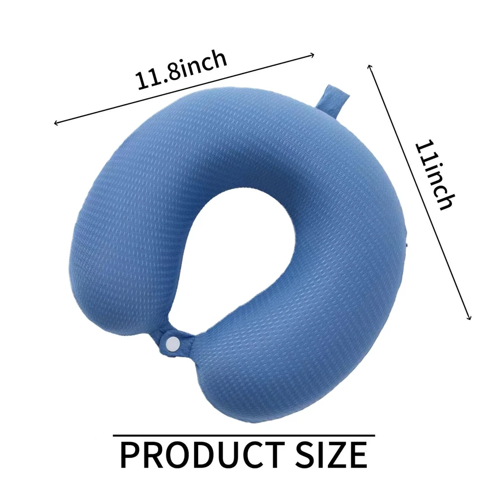 Memory Foam Travel Neck Pillow for Sleep Support and Comfort