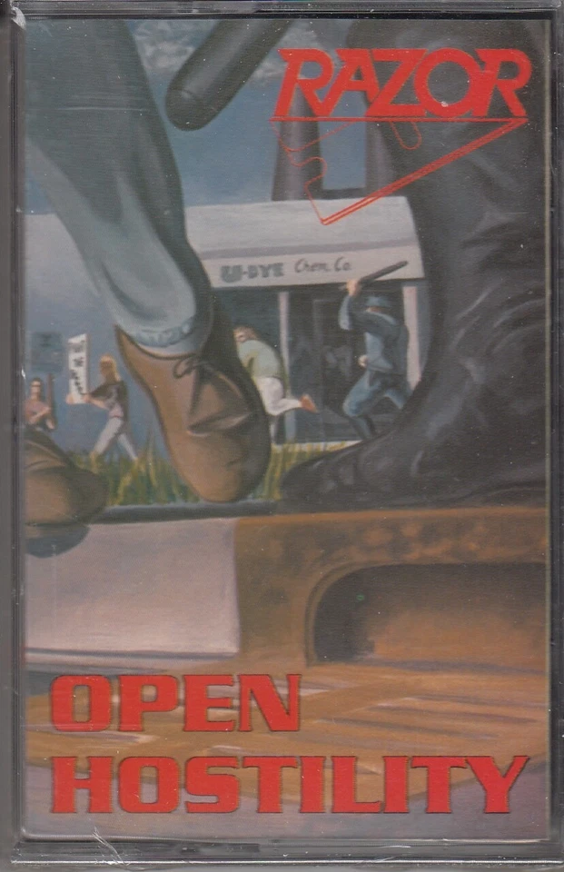 RAZOR Open Hostility Tape Canadian Thrash Speed Metal SEALED 1991