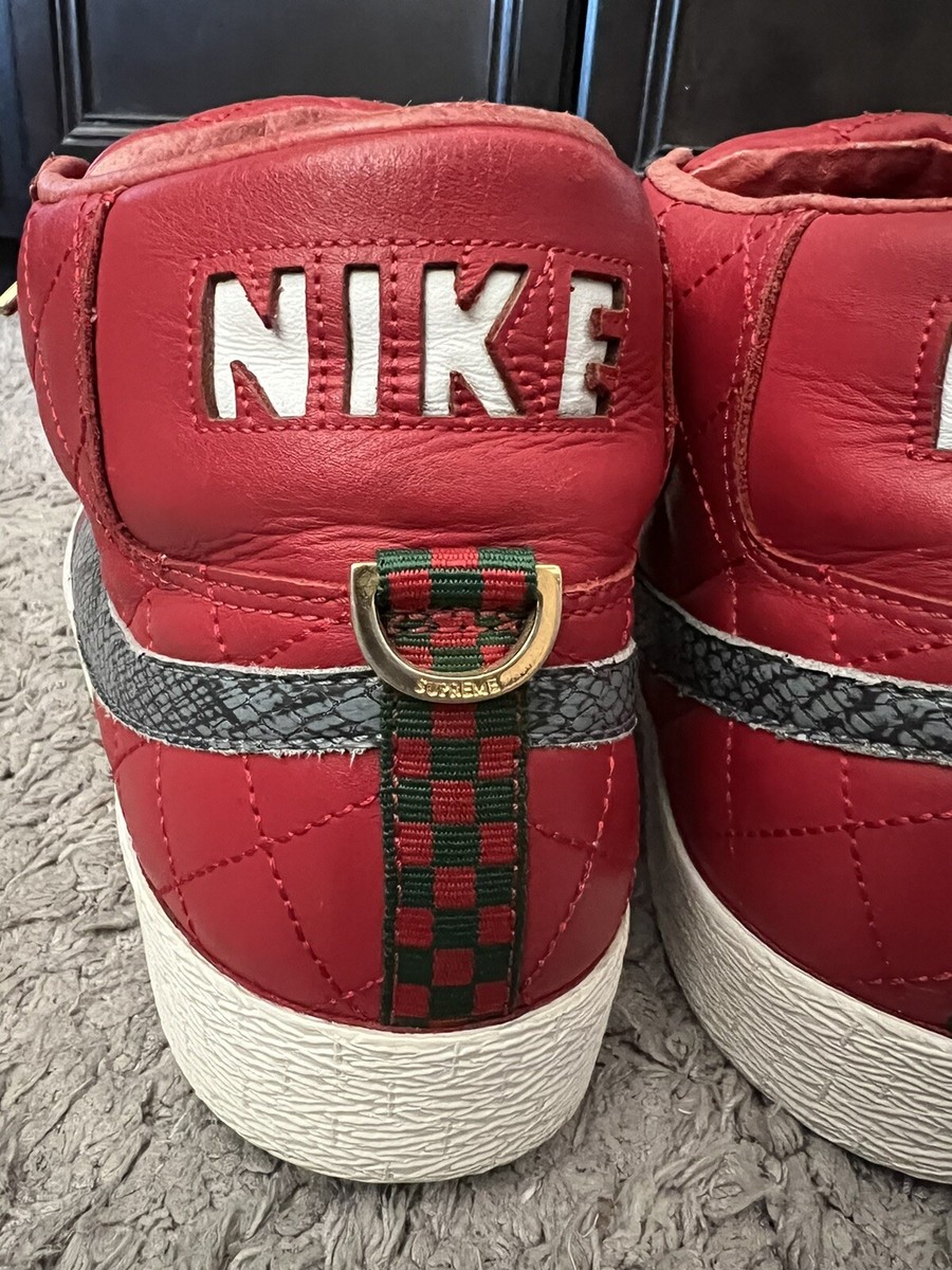 Size 10 - Nike SB Blazer x Supreme Varsity Red 2006 Dunk ✓ 100