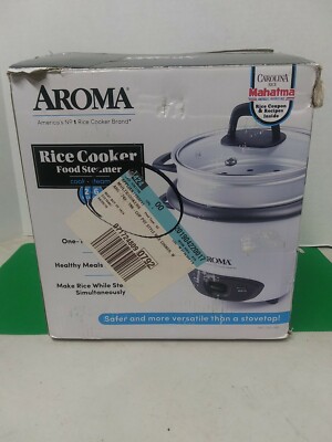 Aroma Housewares 6-Cup (Cooked) (3-Cup UNCOOKED) Pot Style Rice Cooker and Food