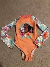 Niñas Disney Traje de baño Princesa Moana Traje de baño de una pieza Talla 3T/4T