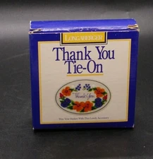 Longaberger Tie On Thank You 1996 NIB Vintage