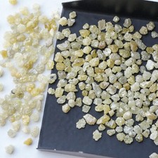 Yellow 8Pcs 1.00CT Natural Rough Raw Diamond, Loose Uncut Raw Diamond Jewellery