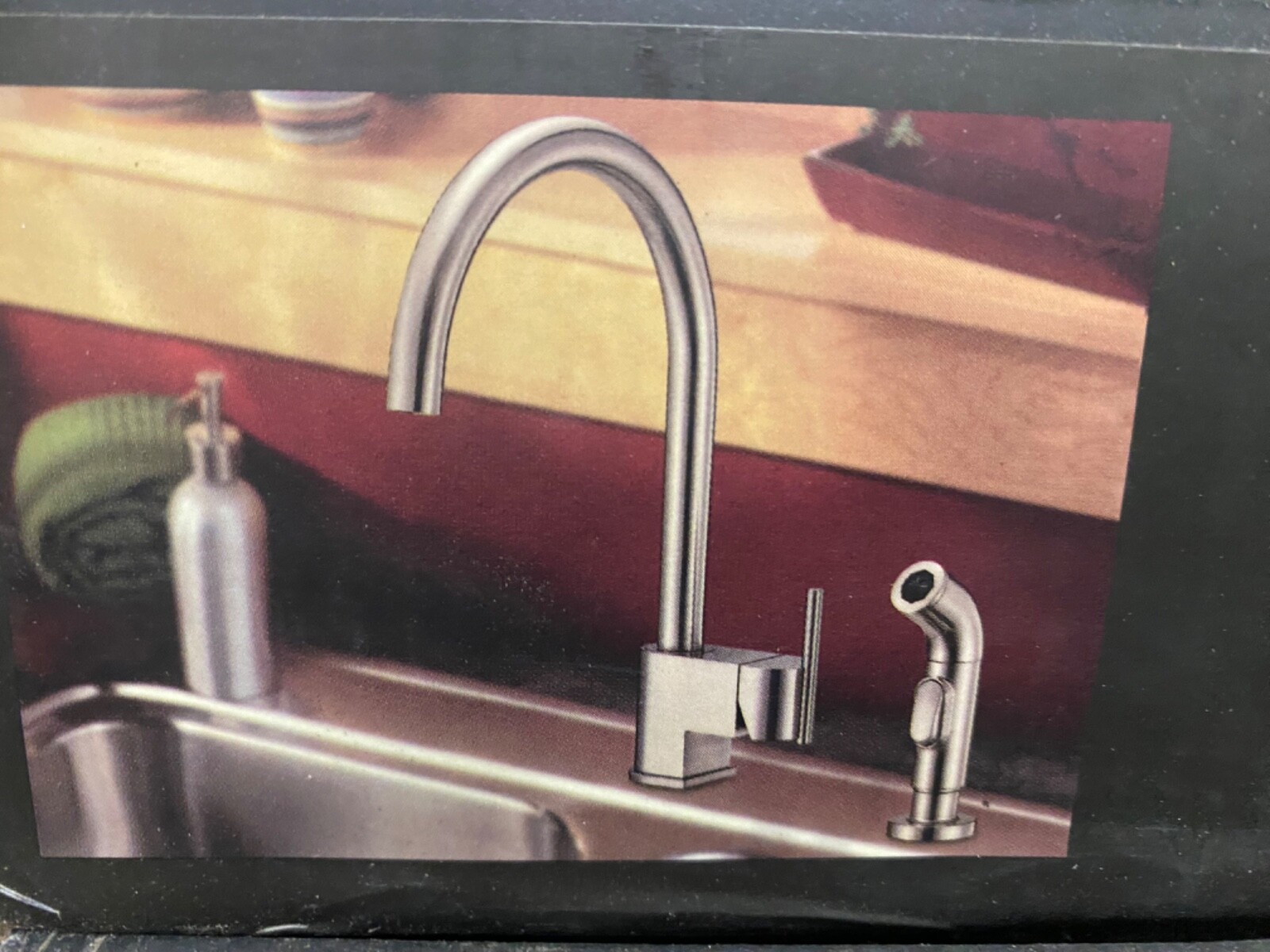 Danze Como D404444SS Stainless Steel Kitchen Faucet