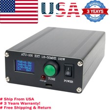 Automatic Antenna Tuner 100W 1.8-50MHz w/ 0.96" OLED Display ATU100 w/Shell US 