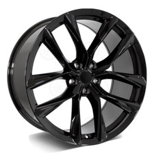 22 Gloss Black Wheels 22x9 22x10 5x120 Staggered Fit Tesla Model X Model S 22 Gloss Black Wheels 22x9 22x10 5x120 Staggered Fit Tesla Model X Model S