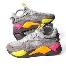 Puma RS-X Highlighter Jr 'High Rise Ultra Grey' 385934 01 Youth 7 Women's 8.5