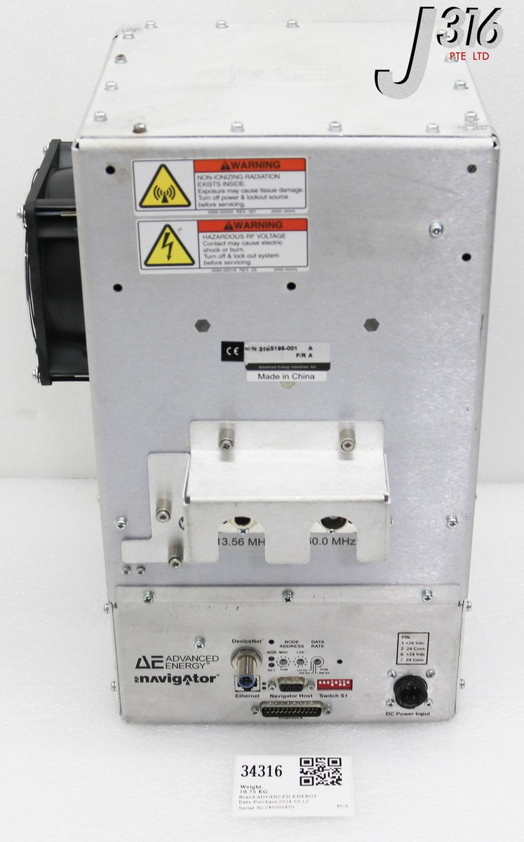 オーダー 34316 ADVANCED ENERGY RF MATCH, NAVIGATOR, AMAT 0190-37824 3155195