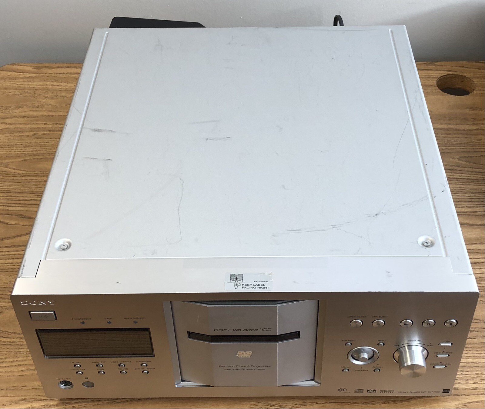 Sony Disc Explorer 400 CD/DVD Player DVPCX777ES 400disc DVD/CD/SACD