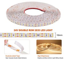 STRISCIA LED 24V CRI 98 SU MISURA bianco caldo naturale freddo 2835 240 LED/Mt