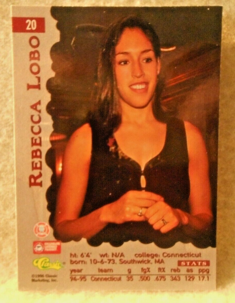 1996 Rebecca Lobo Classics ASSETS Rookie card #20..Connecticut