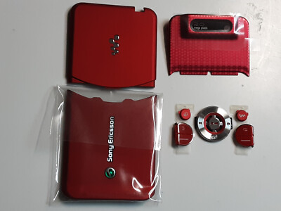 Original Sony Ericsson W580 W580i Cover Set 4-Teilig Rot Neu