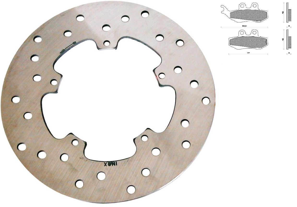 GL01RID REAR BRAKE DISC BRAKING GILERA RUNNER FXR 2t (Grimeca) 180cc