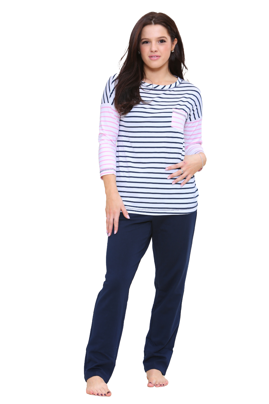 Ex UK Brand Ladies Lounge Wear Pyjamas Set Womens PJ Pants Cotton