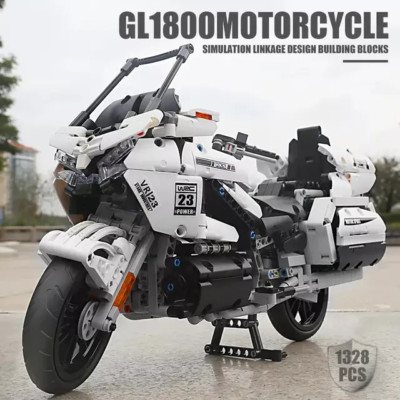 Mould King Honda Gold Wing GL-1800 Brick Modell Motorrad 1328/Stk statisch 23001