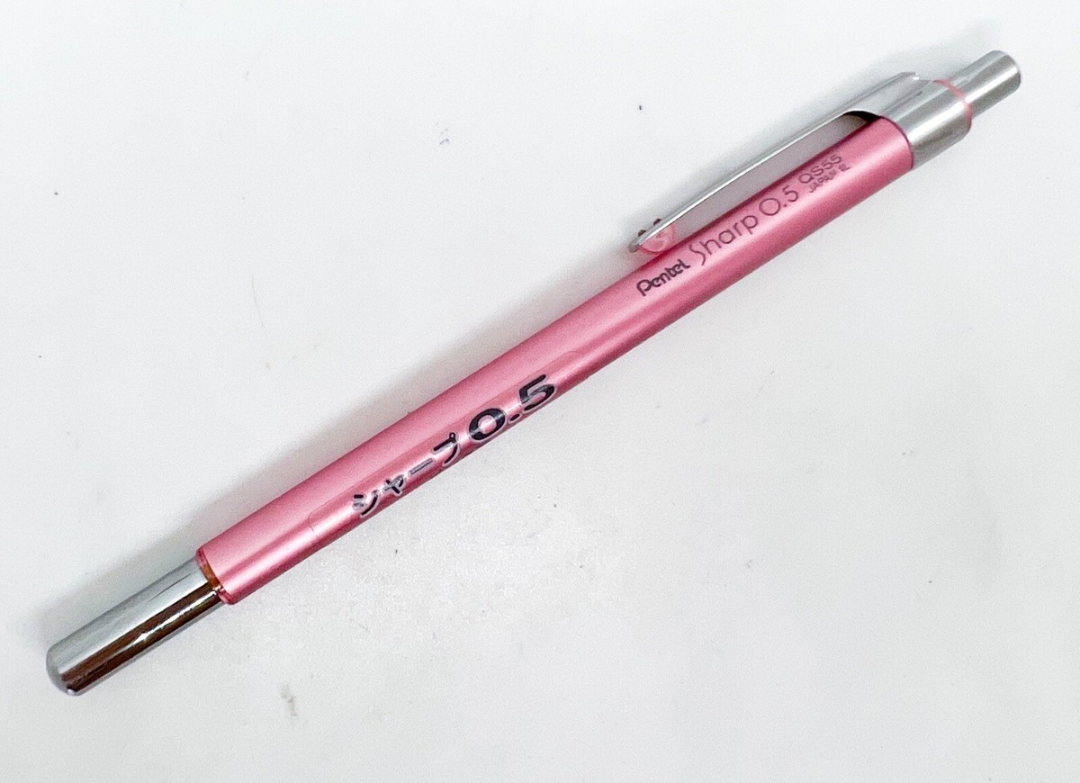 New Pentel QS55 Mechanical Pencil 0.5mm Two Side Caps Like