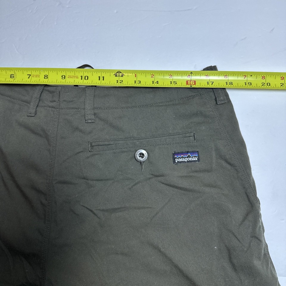 Patagonia Shorts Mens 35 Army Green Drawstrings Hiking Outdoors Men