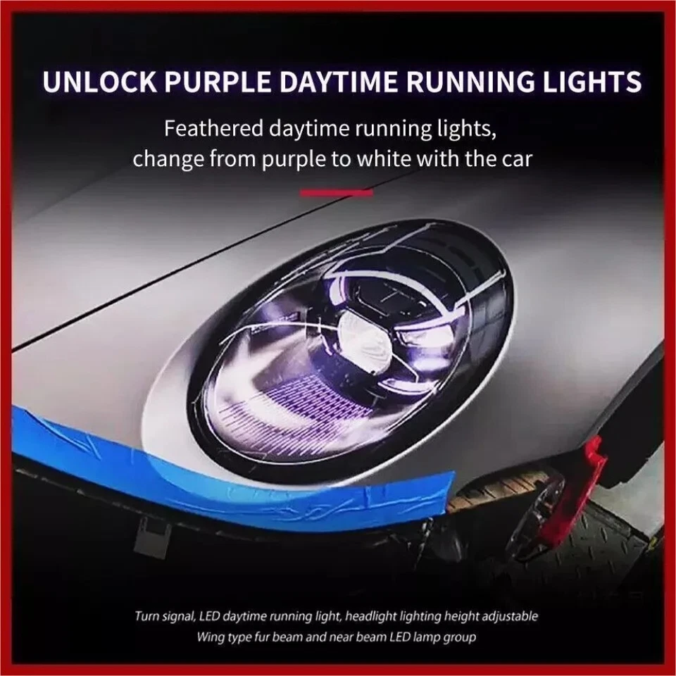 Faros láser Matrix LED PDLS para Porsche 911 991 991.1 991.2 2012-2018 Foto 4 de 4