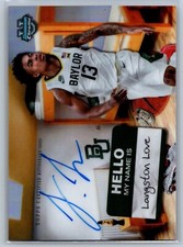 2024 Bowman Chrome U Langston Love Campus Dorms Signature Refractor Auto On Card