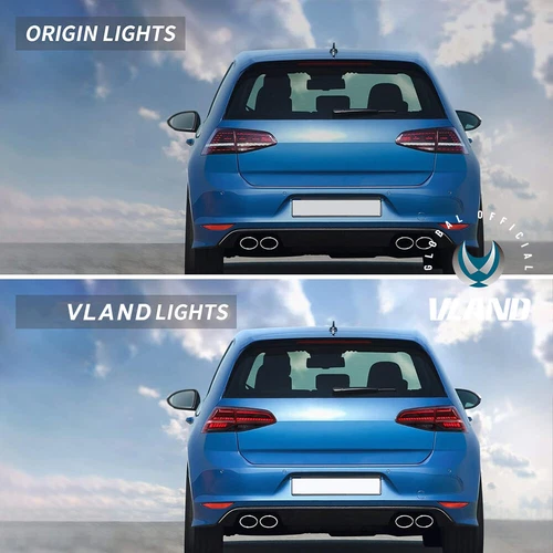 VOLL LED Scheinwerfer+Rote Rückleuchten für V0lkswagen G0lf VII MK7 2013-2016 - Bild 13 von 21