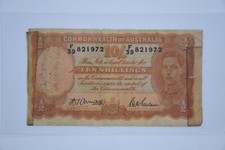 Australia Ten Shilling Banknote - 10 - Armitage McFarlane - Short Snorter