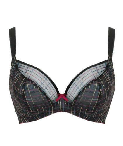 Curvy Kate Check Me Out Plunge Black Multi Bra - Picture 3 of 3