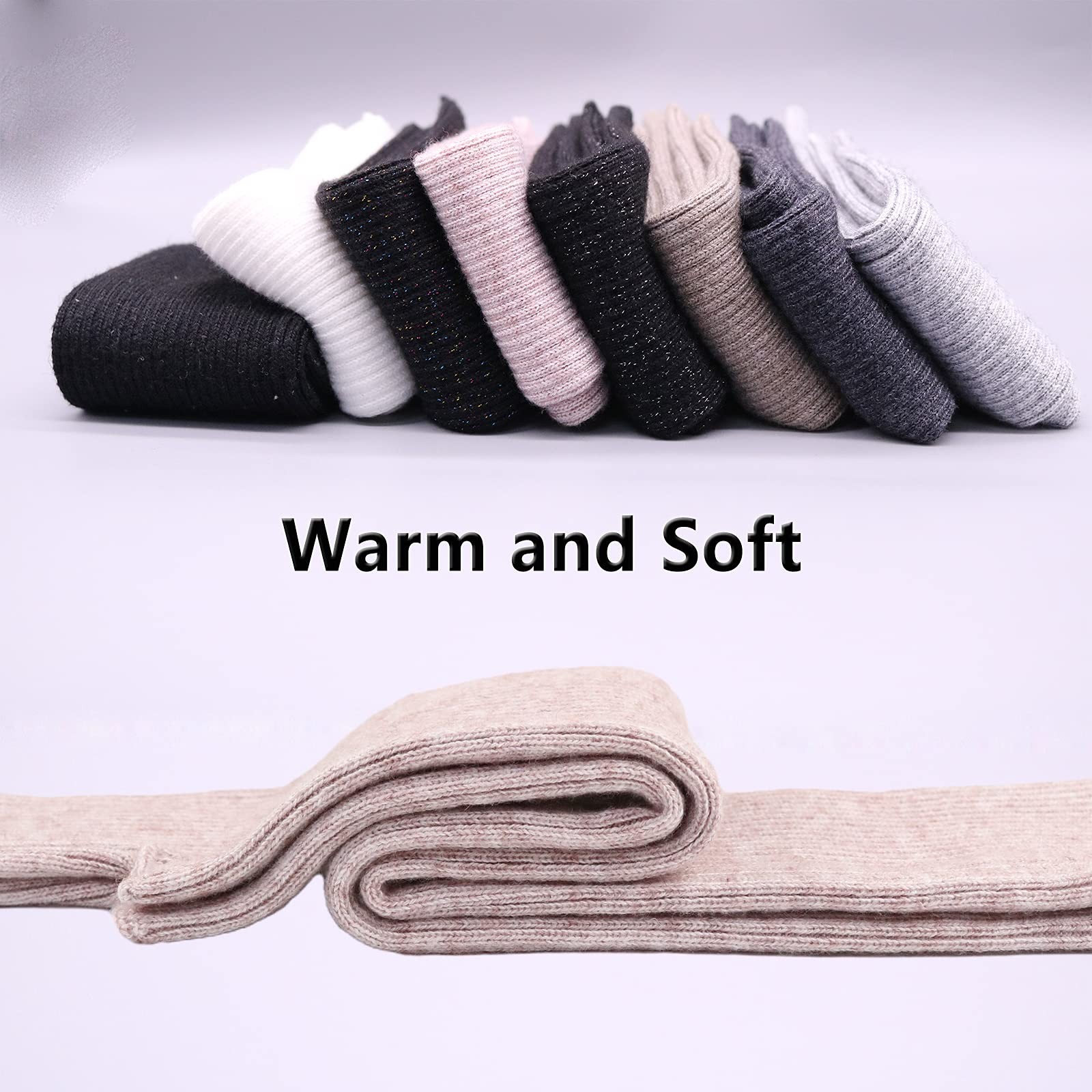 Arm Warmer Women Warm Cashmere Blend Long Fingerless Gloves for Men and Women...