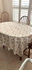 New Beautiful German Rectangular Embossed Tablecloth Silk Border — photo 1