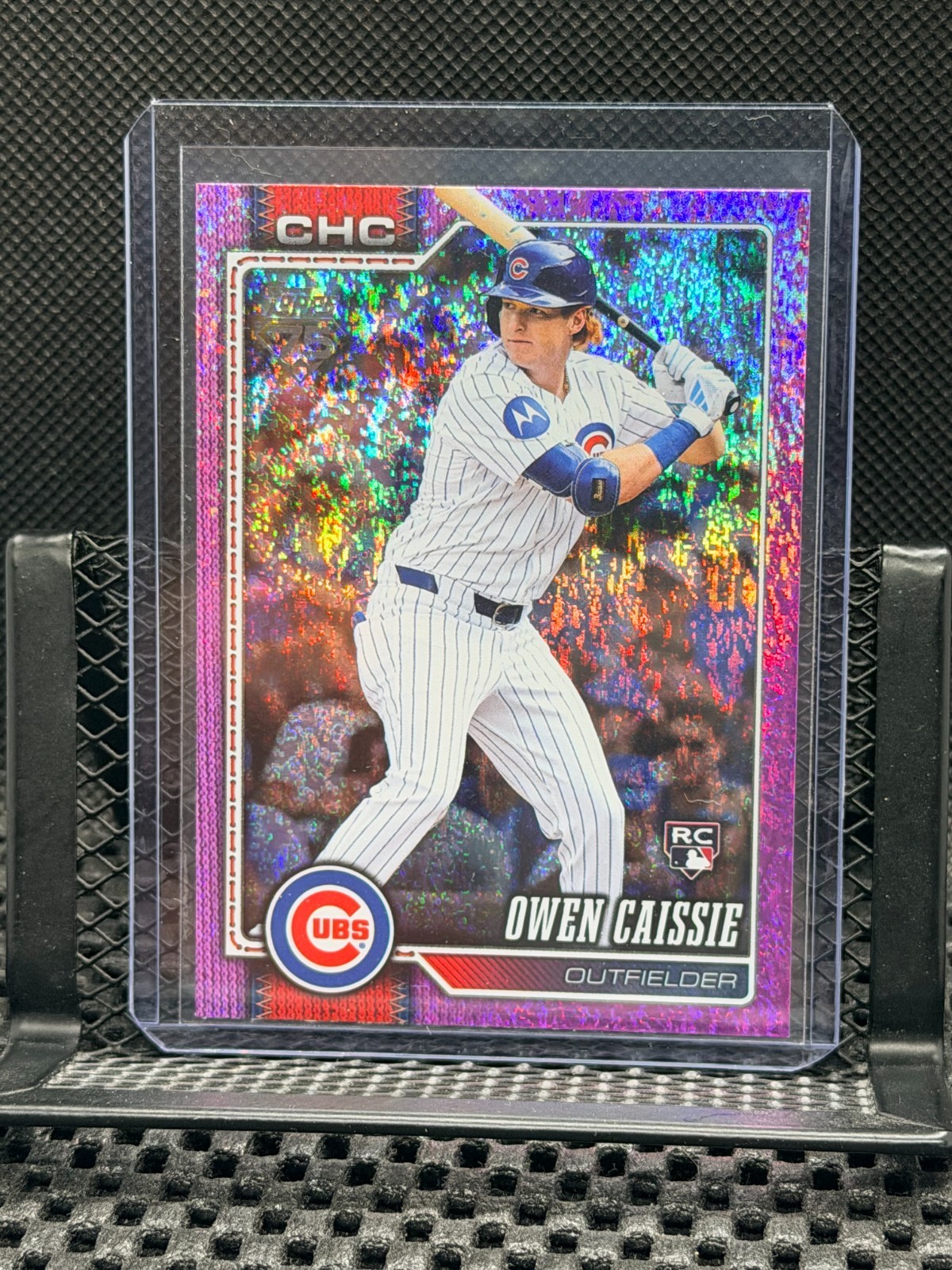 Owen Caissie 2026 Topps Pink Holo Foil #233 (RC) - Chicago Cubs (PR: 800)