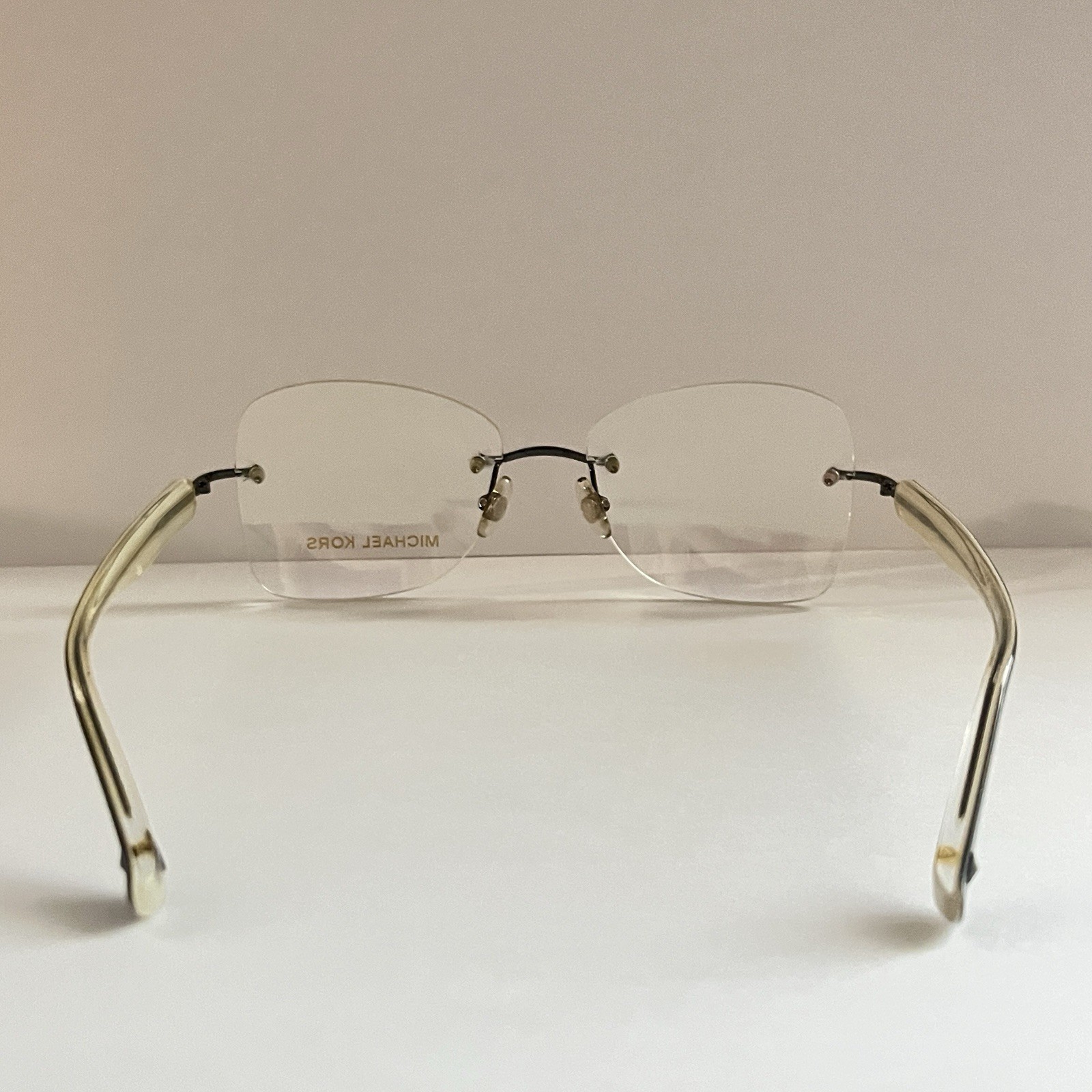 Michael Kors MK 444 015 Rimless Eyeglasses 52-16 Store Display Frame thumbnail 4