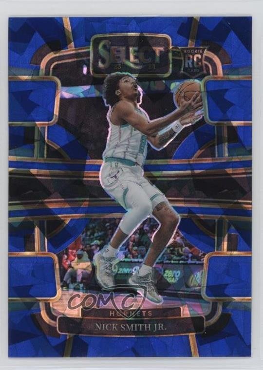 2023-24 Panini Select Concourse Blue Cracked Ice Prizm Nick Smith Jr #89 1b6q