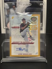 JOHNNY SLAWINSKI /10 2025 Panini Prospect Edition Holo Gold Prizm Signature Auto