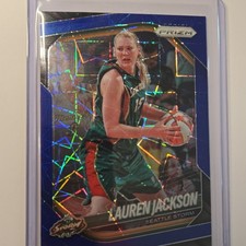 Panini 2025 Prizm WNBA Blue Velocity Prizm #91 Lauren Jackson Seattle Storm
