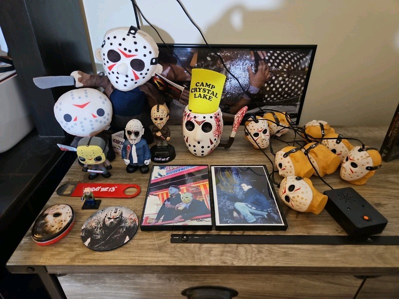 Friday The 13th Merch Lot Figures Animatronic Lights Autograph...Etc