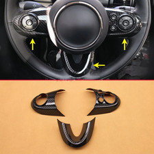 For Mini F55 F56 F57 F60 F54 Steering Wheel Cover Trims Accessories Carbon Fiber