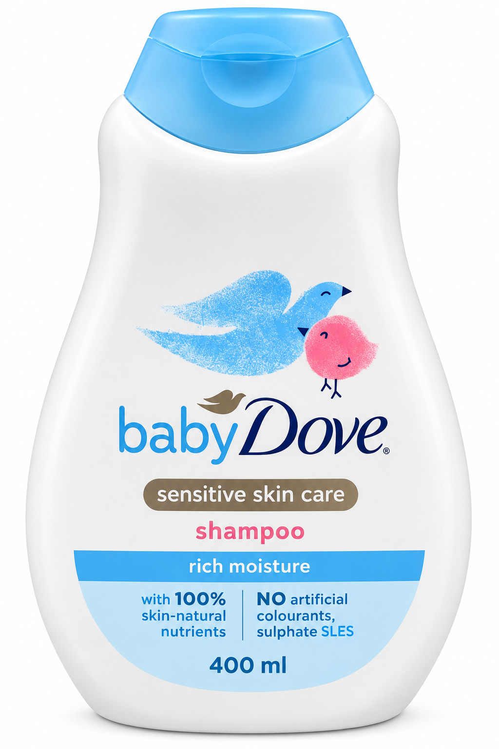 Baby Dove Sensitive Skin Care Rich Moisture Baby Shampoo 400 ml - Image 3
