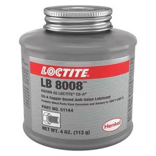 Loctite 234259 General Purpose Anti-Seize, Copper Base, 4 Oz, Brush-Top Can, Lb