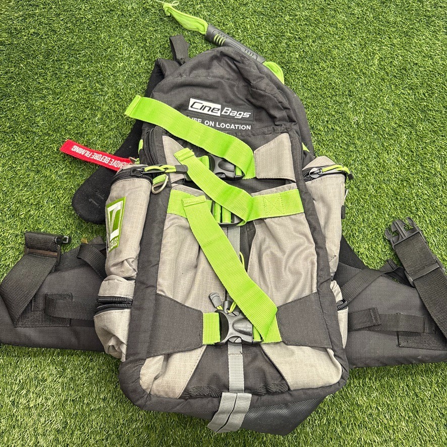 Black Green Pro Camera Laptop Carrier Read