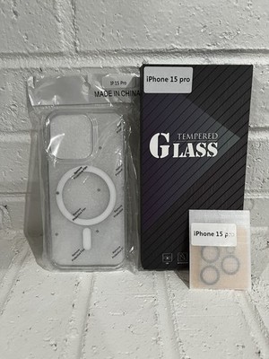 NEW! iPhone Case 15 Pro W/ Tempered Glass Screen Protector & Camera Protector