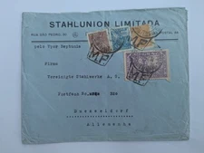 Brasilien toller Beleg Luftpost Stahlunion Limitada 