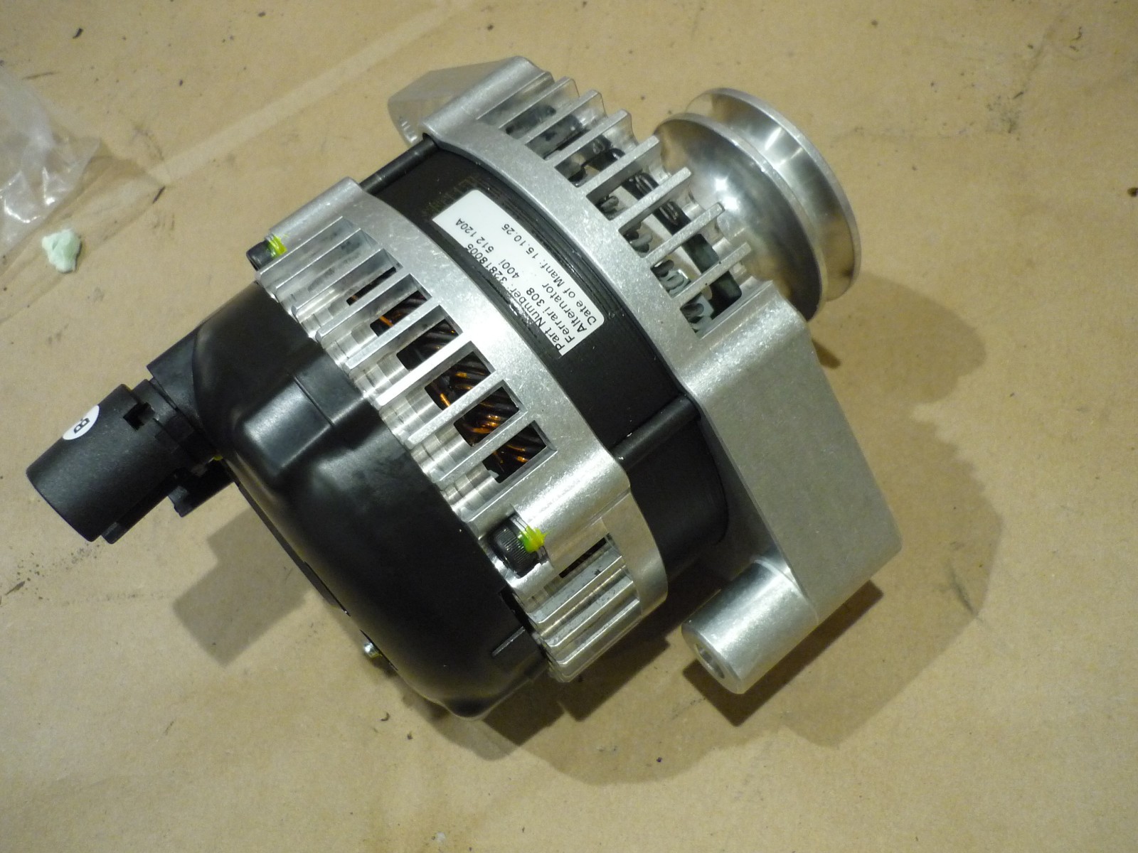 Ferrari 308,400i,512 - Alternator 2 Lug 120 Amp  New Reproduction  -P/N 32818005