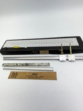 Vintage BRUNING No. N1834 Beam Compass Set Drafting Drawing Tool w/ Lufkin Rule